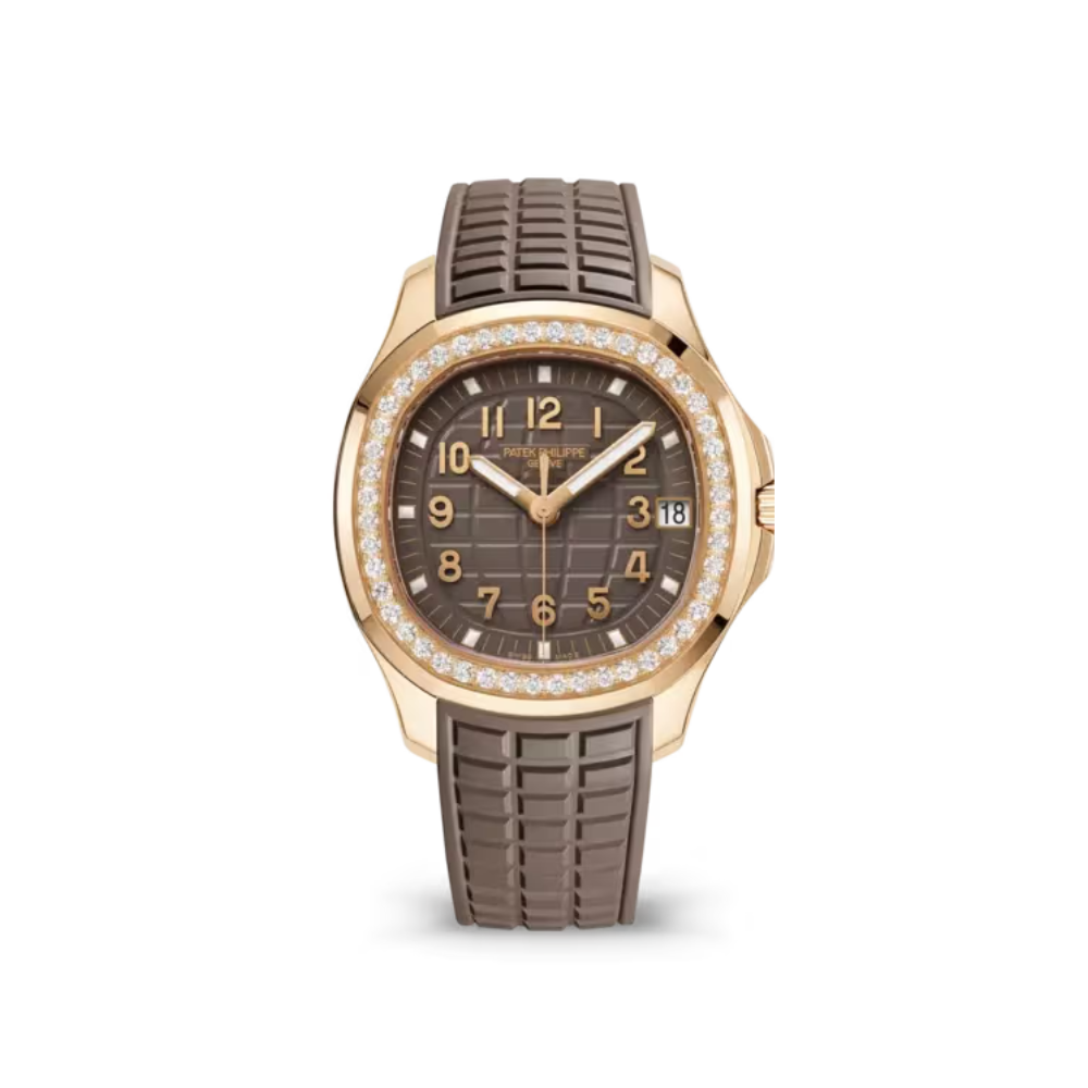 Patek Philippe Aquanaut Luce Automatic Diamond Brown Dial Ladies Watch 5068R-001