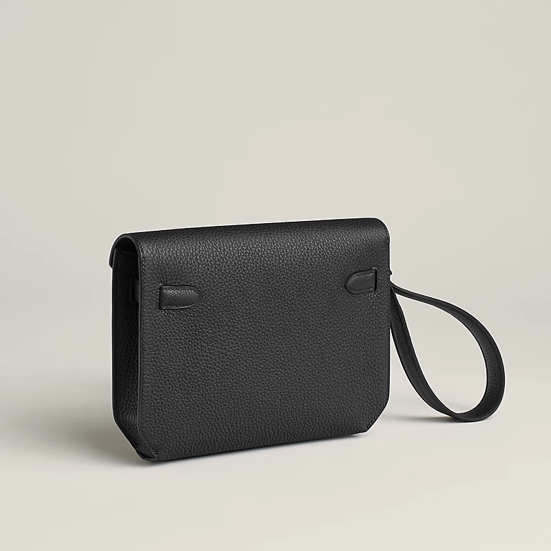 Hermes Kelly Depeches 25 Monochrome Pouch - Image 3