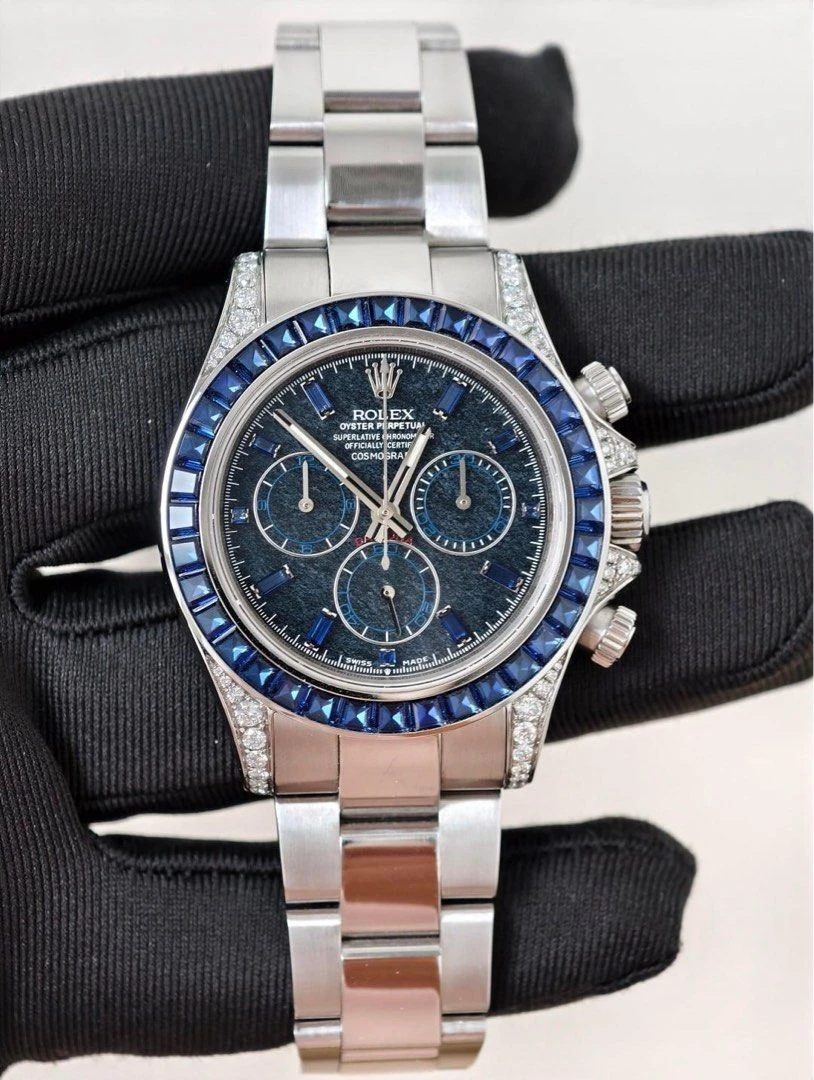 Rolex Cosmograph Daytona – White Gold & Sapphire Bezel – Ref. 126599TSA - Image 4