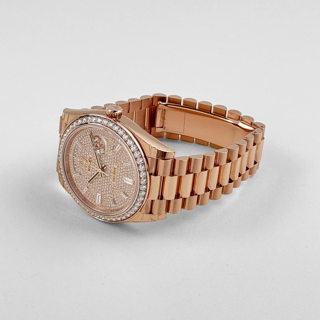 Rolex Day-Date 40 228345RBR Rose Gold Diamond Dial Diamond Bezel - Image 6
