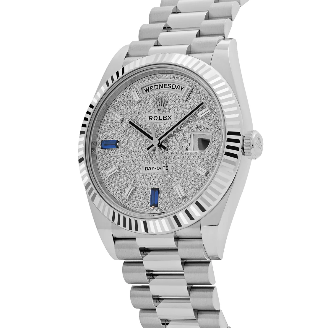 Rolex Day-Date 40 228236 Platinum Pavé Diamond Dial - Image 3